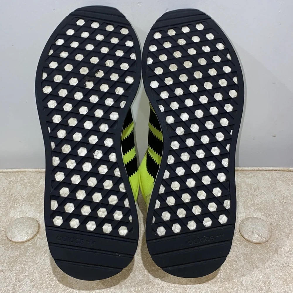 Adidas Iniki UltraBoost Solar Yellow Sneakers Size 9